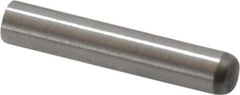 Made in USA - 2.5mm Diam x 14mm Pin Length 416 Stainless Steel Precision Dowel Pin - C 36-42 Hardness, 1 Beveled & 1 Rounded End - Exact Tool & Supply