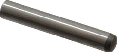 Made in USA - 2.5mm Diam x 16mm Pin Length 416 Stainless Steel Precision Dowel Pin - C 36-42 Hardness, 1 Beveled & 1 Rounded End - Exact Tool & Supply