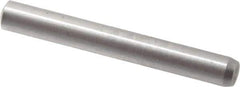 Made in USA - 2.5mm Diam x 20mm Pin Length 416 Stainless Steel Precision Dowel Pin - C 36-42 Hardness, 1 Beveled & 1 Rounded End - Exact Tool & Supply