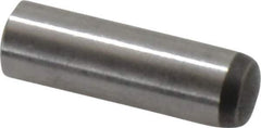Made in USA - 6mm Diam x 20mm Pin Length 416 Stainless Steel Precision Dowel Pin - C 36-42 Hardness, 1 Beveled & 1 Rounded End - Exact Tool & Supply