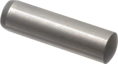 Made in USA - 8mm Diam x 30mm Pin Length 416 Stainless Steel Precision Dowel Pin - C 36-42 Hardness, 1 Beveled & 1 Rounded End - Exact Tool & Supply