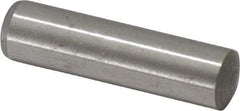 Made in USA - 10mm Diam x 40mm Pin Length 416 Stainless Steel Precision Dowel Pin - C 36-42 Hardness, 1 Beveled & 1 Rounded End - Exact Tool & Supply