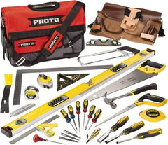 Proto - 30 Piece Contractors Tool Set - Comes in Soft Sided Bag - Exact Tool & Supply