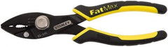 Stanley - 8-1/2" OAL, 1-7/16" Jaw Length, Slip Joint Pliers - 3 Positions, Combination (Serrated/Smooth) Jaw, Slip Joint Head, 3 Opening Positions - Exact Tool & Supply