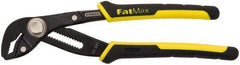 Stanley - 10" OAL, 1-1/2" Max Capacity, 17 Position Groove Joint Tongue & Groove Pliers - Combination (Serrated/Smooth) V-Jaws, Ergonomic Bi-Material Handles - Exact Tool & Supply