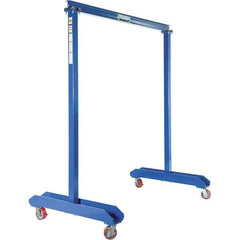 Vestil - 2,000 Lb Load Capacity, Steel Gantry Crane - 6' Span - Exact Tool & Supply