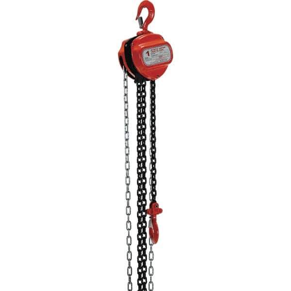 Vestil - 2,000 Lb Lifting Capacity, 10' Lift Height, Hand Hoist - Made from Chain - Exact Tool & Supply