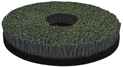 Osborn - 12" 120 Grit Silicon Carbide Crimped Disc Brush - Fine Grade, Plain Hole Connector, 1" Trim Length, 7/8" Arbor Hole - Exact Tool & Supply