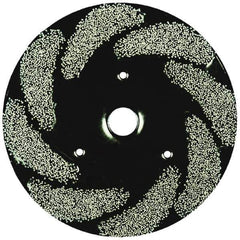 Osborn - 8" 80 Grit Silicon Carbide Crimped Disc Brush - Medium Grade, Plain Hole Connector, 1-1/2" Trim Length, 3/4" Shank Diam, 7/8" Arbor Hole - Exact Tool & Supply