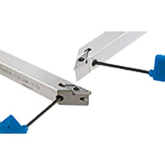 Iscar - PVAC, Left Hand Cut, 10mm Shank Height x 10mm Shank Width, Neutral Rake Indexable Turning Toolholder - 150mm OAL, VC.T Insert Compatibility, Series Isoturn - Exact Tool & Supply