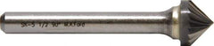 M.A. Ford - 3mm Cut Diam, 3mm Shank Diam, 90° Angle Tool Head Single Cut Burr - Carbide, Point End, 1.6mm LOC, 38mm OAL - Exact Tool & Supply