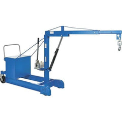 Vestil - 500 Lb Load Capacity, Steel Counter Balanced Floor Crane - 5' 17/64" Span - Exact Tool & Supply