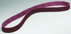 2 x 132" - Medium - Maroon Surface Scotch-Brite Conditioning Belt - Exact Tool & Supply