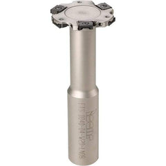 Iscar - Shank Connection, 7/16" Depth of Cut, 1-1/2" Cutter Diam, 6 Tooth Indexable Slotting Cutter - 5/8" Shank Diam, ETS-LN08 Toolholder, LNET Insert - Exact Tool & Supply