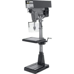 Jet - 15" Swing, Variable Speed Pulley Drill Press - Variable Speed, 1 hp, Single Phase - Exact Tool & Supply