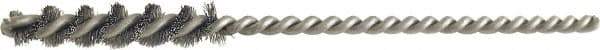 Brush Research Mfg. - 1" Long Stainless Steel Deburring Brush - 3" OAL, 0.003" Wire Diam, 0.083" Shank Diam - Exact Tool & Supply
