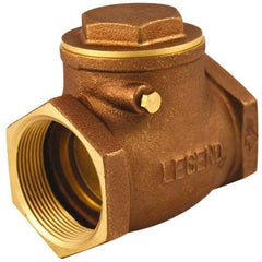 Legend Valve - 1/2" Cast Brass Check Valve - Service Check Valve, FNPT, 200 WOG - Exact Tool & Supply