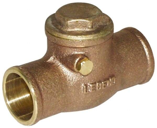 Legend Valve - 3/4" Cast Brass Check Valve - Service Check Valve, Sweat, 200 WOG - Exact Tool & Supply