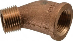 Legend Valve - Class 125, 3/8" Internal Pipe, Bronze 45° Elbow - FNPT x MNPT - Exact Tool & Supply