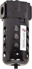 PRO-SOURCE - Filter Automatic Drop Leg Drain with Poly Bowl - 6-1/2" High x 2-3/4" Wide, For Use with Compressed Air Systems - Exact Tool & Supply
