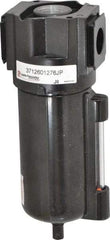 PRO-SOURCE - Filter Automatic Drop Leg Drain with Metal Bowl - 6-1/2" High x 2-3/4" Wide, For Use with Compressed Air Systems - Exact Tool & Supply