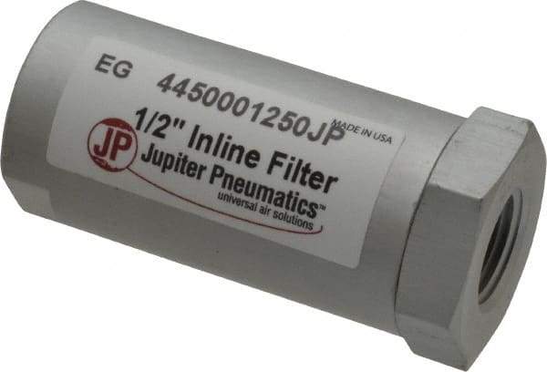 PRO-SOURCE - 1/2" Outlet, 500 Max psi, Inline Filters, Regulators & Lubricators - Inline Filters, 3-1/4" Long x 1-1/2" Wide - Exact Tool & Supply