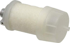 PRO-SOURCE - 3/8 Male NPT, 1" Hex, 4-3/4" OAL, Reclassifier/Muffler - 300 Max psi, 160 CFM, Aluminum - Exact Tool & Supply