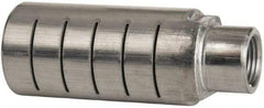 PRO-SOURCE - 3/8 Male NPT, 1" Hex, 3-1/4" OAL, Muffler - 300 Max psi, 40 CFM, Aluminum - Exact Tool & Supply