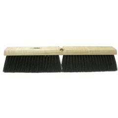 24″ Black Tampico Medium Sweeping - Broom Without Handle - Exact Tool & Supply