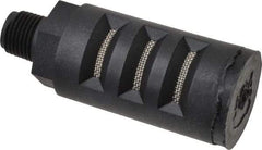 PRO-SOURCE - 1/8 Male NPT, 5/8" Hex, 2-7/64" OAL, Muffler - 150 Max psi, Glass Filled Nylon - Exact Tool & Supply