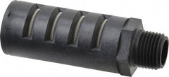 PRO-SOURCE - 1/2 Male NPT, 1" Hex, 3-35/64" OAL, Muffler - 150 Max psi, Glass Filled Nylon - Exact Tool & Supply