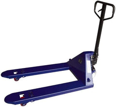 Value Collection - 5,500 Lb Capacity, 7-1/2" Lift Economy Pallet Truck - 3" Min Lift Height, 42" Fork Length x 27" Fork Width, 27" Overall Width - Exact Tool & Supply