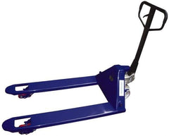 Value Collection - 7,700 Lb Capacity, 7-1/2" Lift Economy Heavy-Duty Pallet Truck - 3" Min Lift Height, 48" Fork Length x 27" Fork Width, 27" Overall Width - Exact Tool & Supply