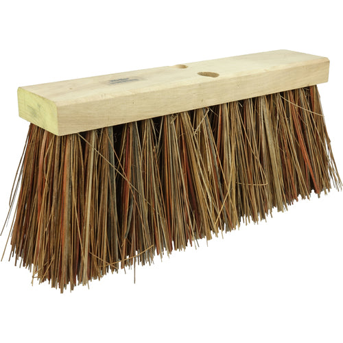 16″ Street Broom, 6-1/4″ Trim Length, Bass and Palmyra Blend Fill - Exact Tool & Supply