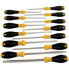 Wiha - 13 Piece Ball Hex Screwdriver Set - Comes in Box - Exact Tool & Supply