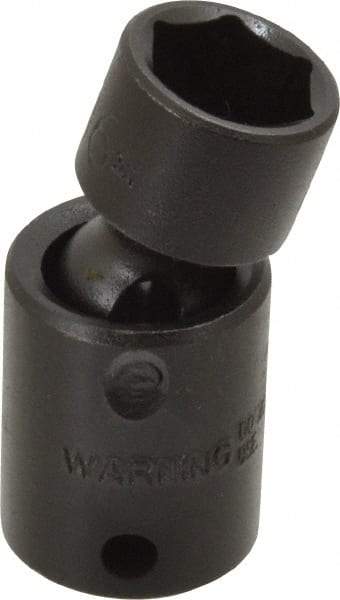 Proto - 3/8" Drive 9/16" Standard Universal Impact Socket - 6 Points, 2" OAL - Exact Tool & Supply