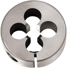Union Butterfield - 5/16-32 UNS Thread, 1" Outside Diam Chromium Steel Round Die - 3/8" Thick, Right Hand Thread, Series 2010, Adjustable - Exact Tool & Supply