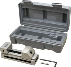 Gibraltar - 1-31/32" Jaw Width, 65mm Jaw Opening Capacity, 0.984" Jaw Height, Toolmaker's Vise - Flat Jaw, 0.003" Parallelism, 0.005" Squareness, 135mm OAL x 1.97" OAH - Exact Tool & Supply