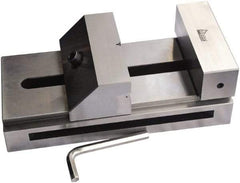 Gibraltar - 5-29/32" Jaw Width, 7" Jaw Opening Capacity, 1.969" Jaw Height, Toolmaker's Vise - Flat Jaw, 0.00012" Parallelism, 0.0002" Squareness, 300mm OAL x 3-15/16" OAH - Exact Tool & Supply