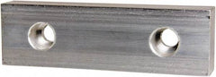 Gibraltar - 8" Wide x 2-1/2" High x 1-1/4" Thick, Flat/No Step Vise Jaw - Soft, Aluminum, Fixed Jaw, Compatible with 8" Vises - Exact Tool & Supply