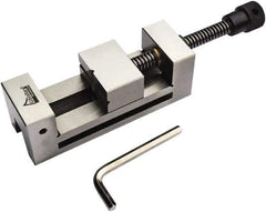 Gibraltar - 2.48" Jaw Width, 3.43 Jaw Opening Capacity, 1.26" Jaw Height, Toolmaker's Vise - Flat Jaw, 0.00012" Parallelism, 0.0002" Squareness, 230mm OAL x 2.48" OAH - Exact Tool & Supply