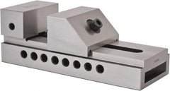 Gibraltar - 3" Jaw Width, 3-3/8" Jaw Opening Capacity, 4" Jaw Height, Toolmaker's Vise - Flat Jaw, 0.005" Parallelism, 0.005" Squareness, 7-1/2" OAL x 2.76" OAH - Exact Tool & Supply