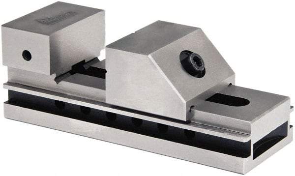 Gibraltar - 1-31/32" Jaw Width, 2-1/2" Jaw Opening Capacity, 1" Jaw Height, Toolmaker's Vise - Flat Jaw, 0.0002" Parallelism, 0.0003" Squareness, 5-1/2" OAL x 2" OAH - Exact Tool & Supply