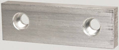 Gibraltar - 6" Wide x 2" High x 3/4" Thick, Flat/No Step Vise Jaw - Soft, Aluminum, Fixed Jaw, Compatible with 6" Vises - Exact Tool & Supply
