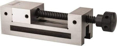 Gibraltar - 2-1/2" Jaw Width, 3" Jaw Opening Capacity, 1-1/4" Jaw Height, Toolmaker's Vise - Flat Jaw, 0.0002" Parallelism, 0.0003" Squareness, 7.4" OAL x 2-1/2" OAH - Exact Tool & Supply