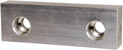 Gibraltar - 5" Wide x 1-1/2" High x 3/4" Thick, Flat/No Step Vise Jaw - Soft, Aluminum, Fixed Jaw, Compatible with 5" Vises - Exact Tool & Supply