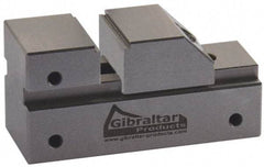 Gibraltar - 1" Jaw Width, 13/16" Jaw Opening Capacity, 3/8" Jaw Height, Toolmaker's Vise - Flat Jaw, 0.005" Parallelism, 0.005" Squareness, 65mm OAL x 1-1/4" OAH - Exact Tool & Supply