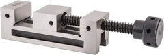 Gibraltar - 1-31/32" Jaw Width, 2-1/2" Jaw Opening Capacity, 1" Jaw Height, Toolmaker's Vise - Flat Jaw, 0.0002" Parallelism, 0.0002" Squareness, 6" OAL x 2.11" OAH - Exact Tool & Supply
