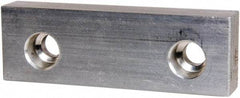 Gibraltar - 4" Wide x 1-1/4" High x 5/8" Thick, Flat/No Step Vise Jaw - Soft, Aluminum, Fixed Jaw, Compatible with 4" Vises - Exact Tool & Supply