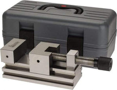 Gibraltar - 2-3/4" Jaw Width, 4" Jaw Opening Capacity, 1-3/16" Jaw Height, Toolmaker's Vise - Flat Jaw, 0.003" Parallelism, 0.005" Squareness, 254mm OAL x 2-7/16" OAH - Exact Tool & Supply